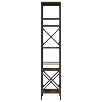 Bücherregal 5 Böden Räuchereiche 59x35x171 cm Holzwerkstoff