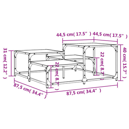Couchtisch Sonoma-Eiche 87,5x87,5x40 cm Holzwerkstoff