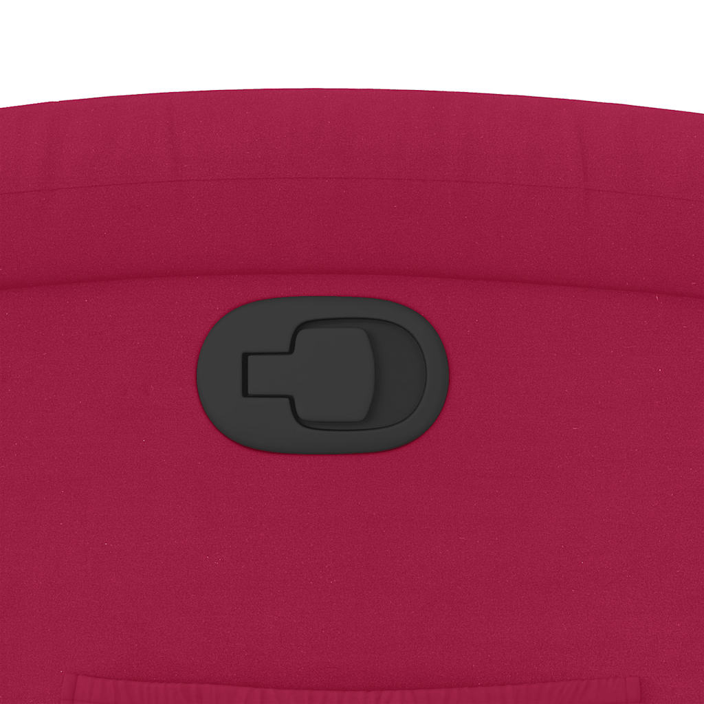 Relaxsessel Weinrot Samt