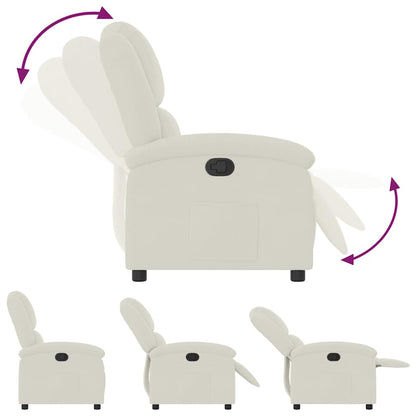 Relaxsessel Creme Samt