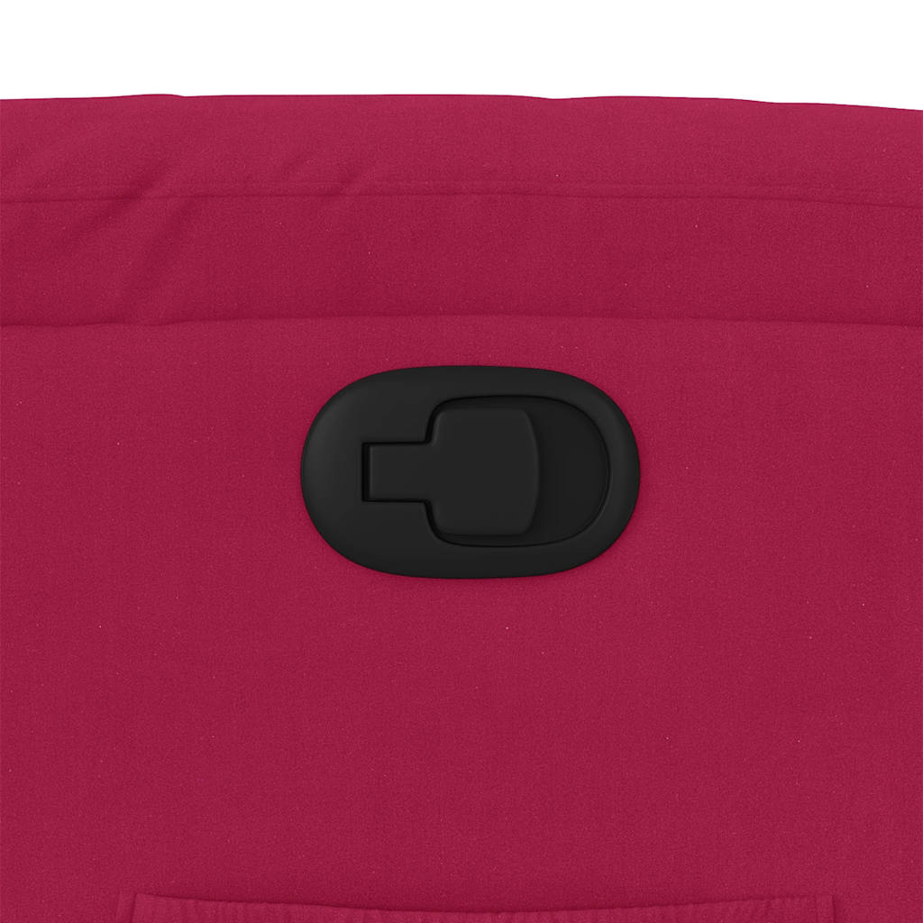 Relaxsessel Weinrot Samt