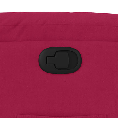 Relaxsessel Weinrot Samt