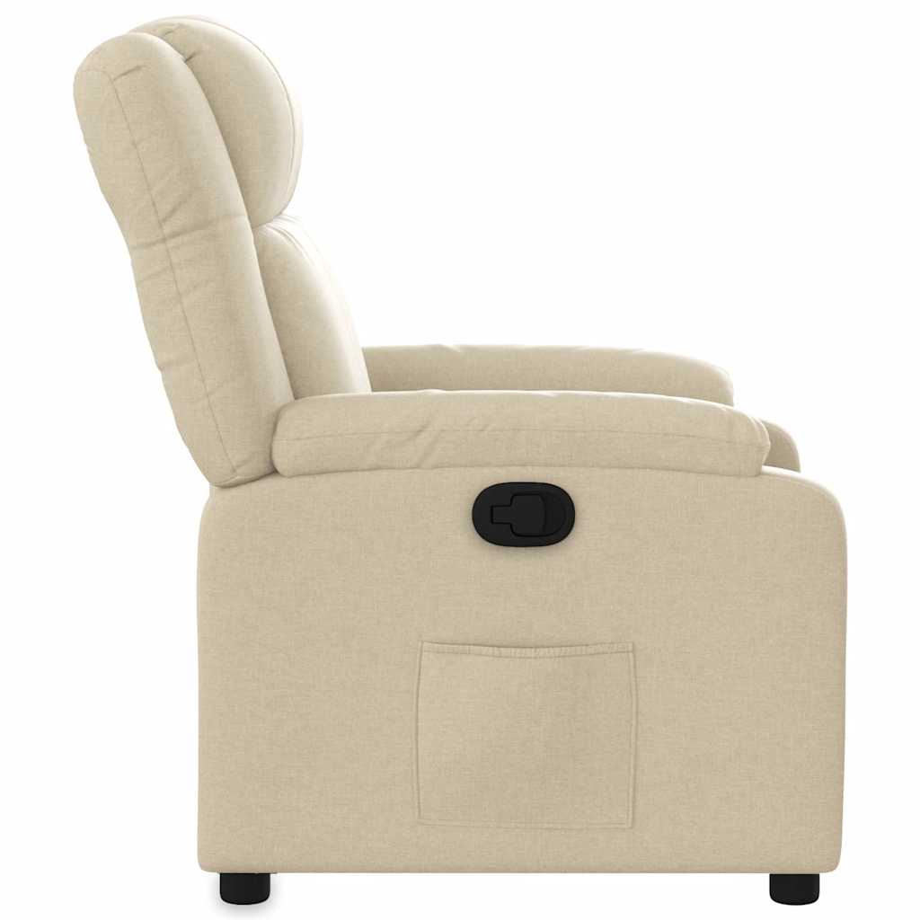 Relaxsessel Creme Stoff