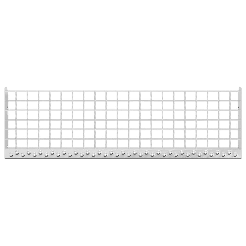 Gitterroststufe 80x24x7 cm Verzinkter Stahl