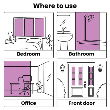 Fensterfolien Matt Streifen-Design PVC