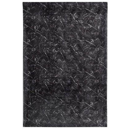 Möbelfolien Selbstklebend Marmor-Optik Schwarz 90x500 cm PVC