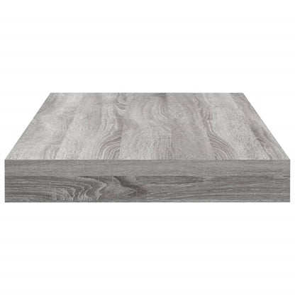 Wandregale 4 Stk. Grau Sonoma 40x10x1,5 cm Holzwerkstoff