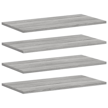 Wandregale 4 Stk. Grau Sonoma 60x30x1,5 cm Holzwerkstoff