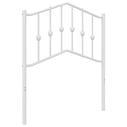 Ersatz-Kopfteil Metall Weiß 75 cm