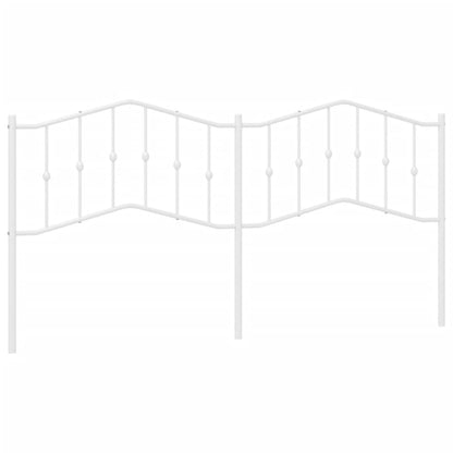 Ersatz-Kopfteil Metall Weiß 200 cm