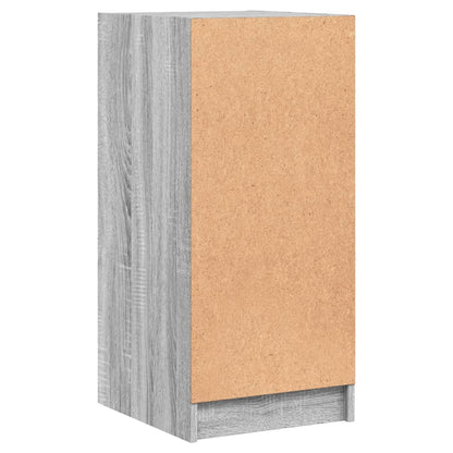 Beistellschrank mit Glastüren Grau Sonoma 35x37x75,5 cm