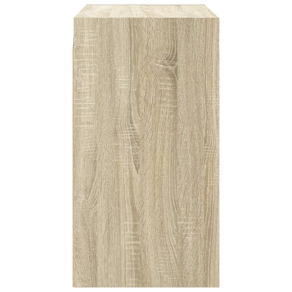 Wandschrank mit Glastüren Sonoma-Eiche 68x37x68,5 cm