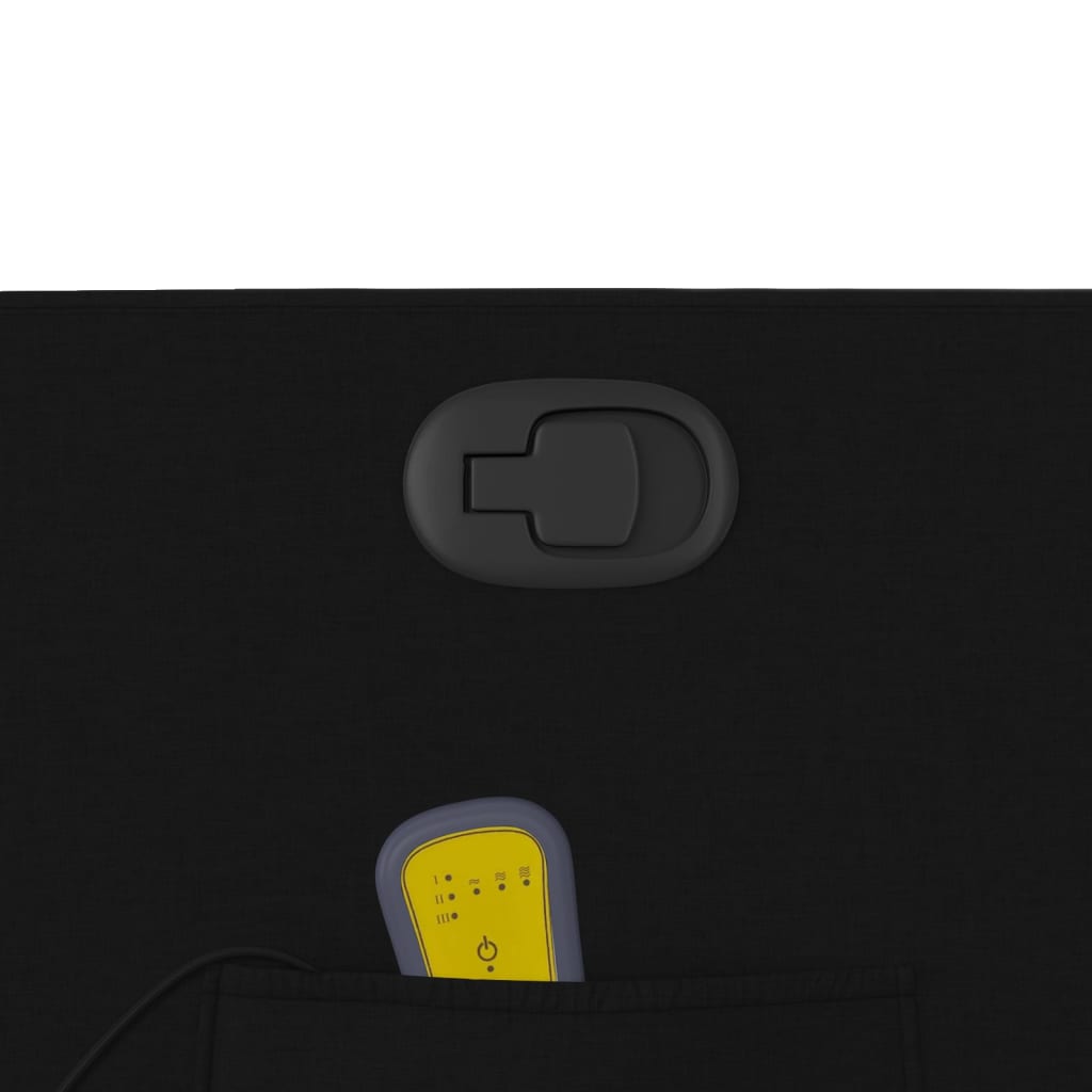 Massage-Relaxsessel, Stoff, Schwarz