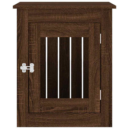 Hundekäfig im Möbelstil Braun Eichen-Optik 55x75x65 cm