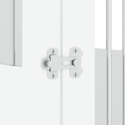 Hundekäfig im Möbelstil Weiß 55x80x68 cm Holzwerkstoff