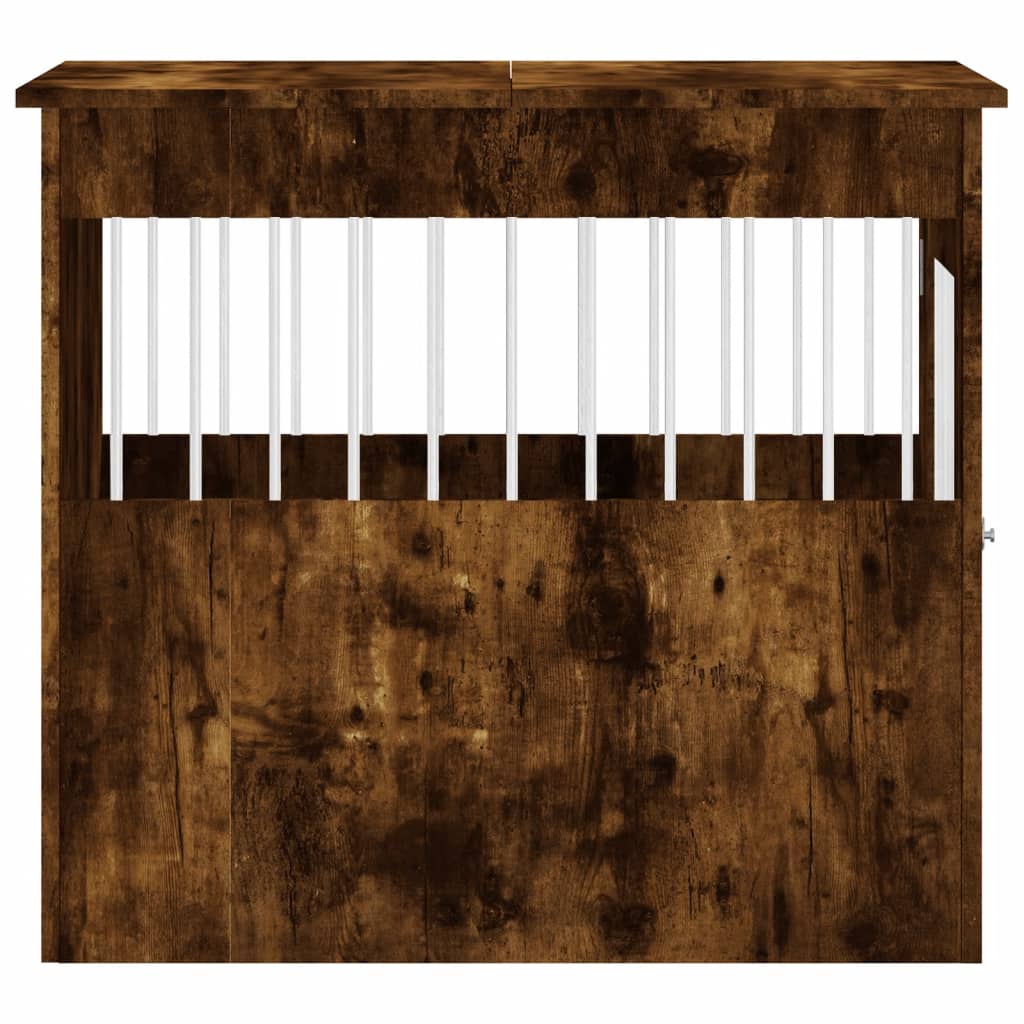 Hundekäfig im Möbelstil Räuchereiche 64,5x80x71cm Holzwerkstoff