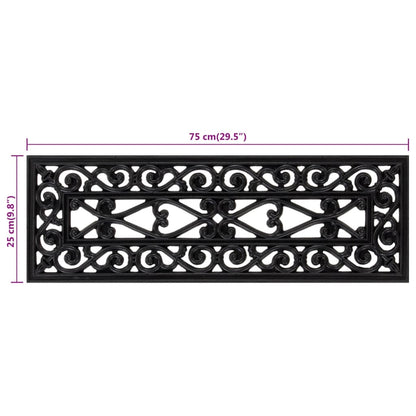 Stufenmatten 5 Stk. 25x75 cm Gummi