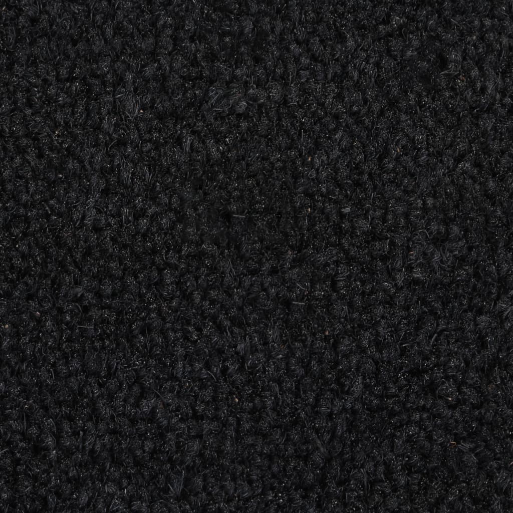 Fußmatte Schwarz 90x150 cm Kokosfaser Getuftet