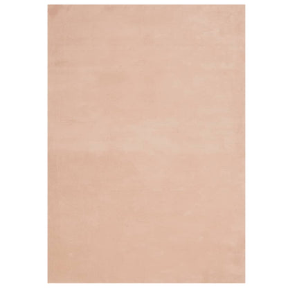 Teppich HUARTE Kurzflor Weich und Waschbar Blassrosa 200x280 cm