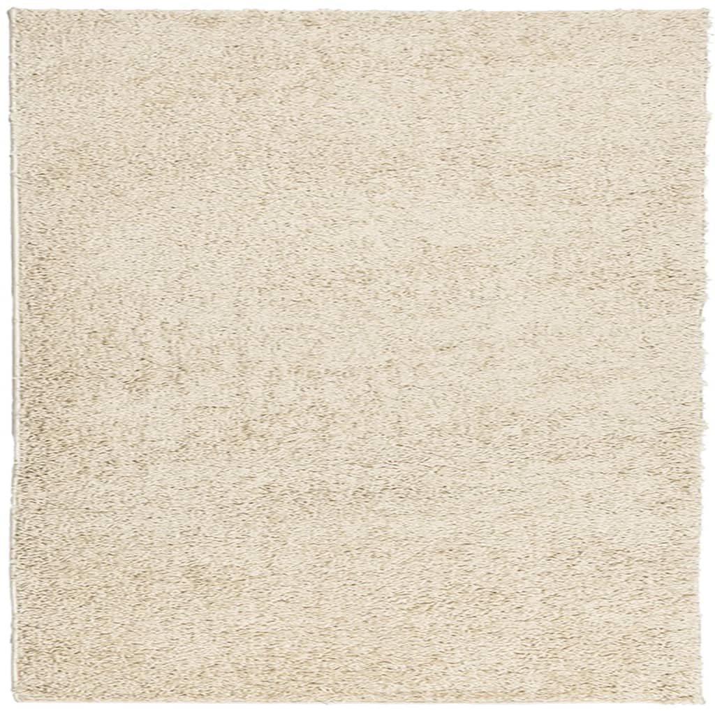 Teppich Shaggy Hochflor Modern Golden 160x160 cm