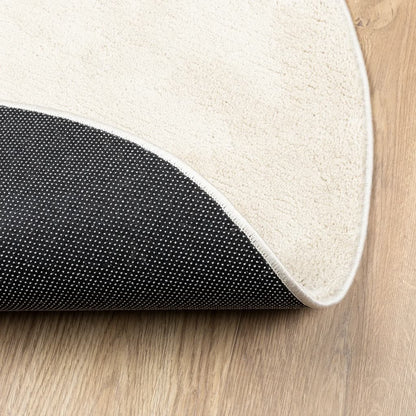 Teppich OVIEDO Kurzflor Beige Ø 160 cm