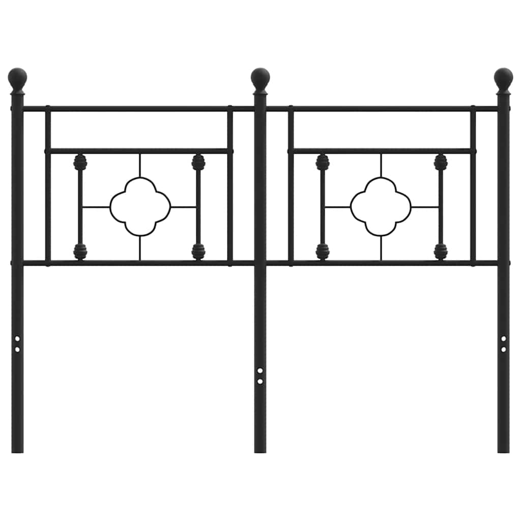 Ersatz-Kopfteil Metall Schwarz 120 cm