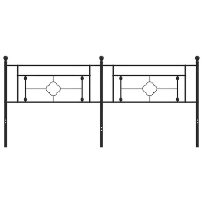 Ersatz-Kopfteil Metall Schwarz 193 cm