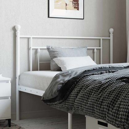 Ersatz-Kopfteil Metall Weiß 107 cm