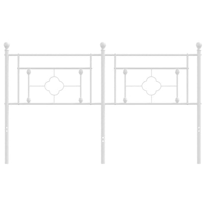 Ersatz-Kopfteil Metall Weiß 160 cm