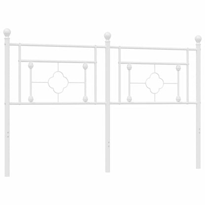 Ersatz-Kopfteil Metall Weiß 160 cm
