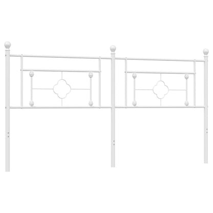 Ersatz-Kopfteil Metall Weiß 180 cm