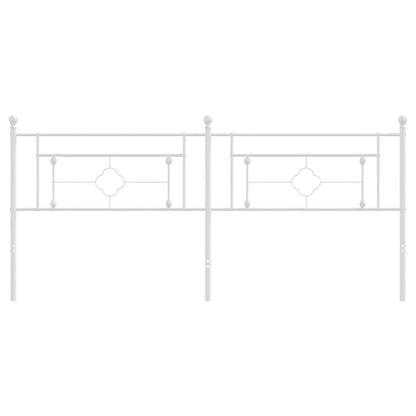 Ersatz-Kopfteil Metall Weiß 200 cm