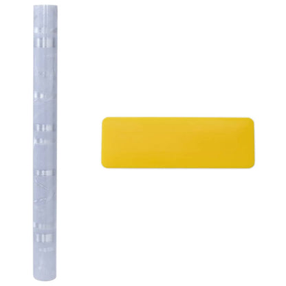 Fensterfolien 2 Stk. Matt Bambus-Muster PVC