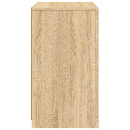 Beistellschrank mit LED-Leuchten Sonoma Eiche Holzwerkstoff