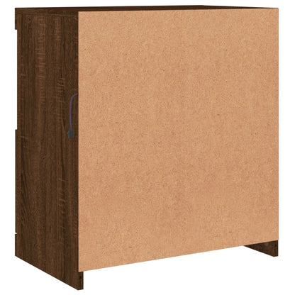 Sideboard mit LED-Leuchten Braun Eichen-Optik 60x37x67 cm