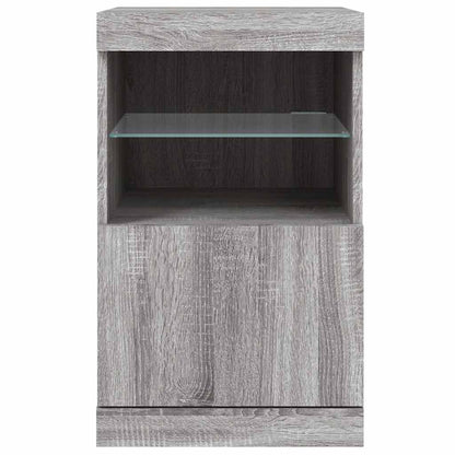 Sideboard mit LED-Leuchten Grau Sonoma 41x37x67 cm