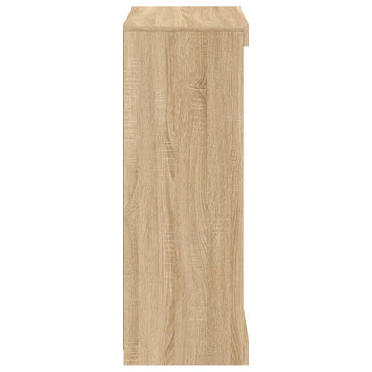 Sideboard mit LED-Leuchten Sonoma-Eiche 60,5x37x100 cm