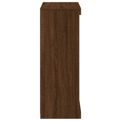 Sideboard mit LED-Leuchten Braun Eichen-Optik 60,5x37x100 cm