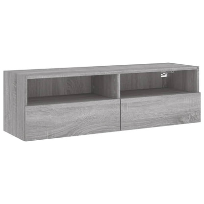 TV-Wandschrank Grau Sonoma 100x30x30 cm Holzwerkstoff