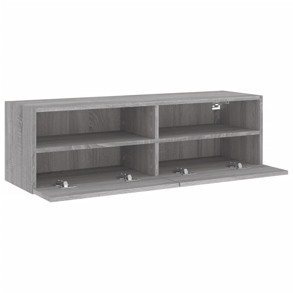 TV-Wandschrank Grau Sonoma 100x30x30 cm Holzwerkstoff