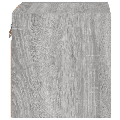 TV-Wandschränke mit LED-Leuchten 2 Stk. Grau Sonoma