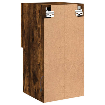 TV-Schränke mit LED-Leuchten 2 Stk. Räuchereiche 30,5x30x60 cm