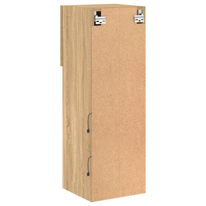 TV-Schränke mit LED-Leuchten 2 Stk. Sonoma-Eiche 30,5x30x90 cm