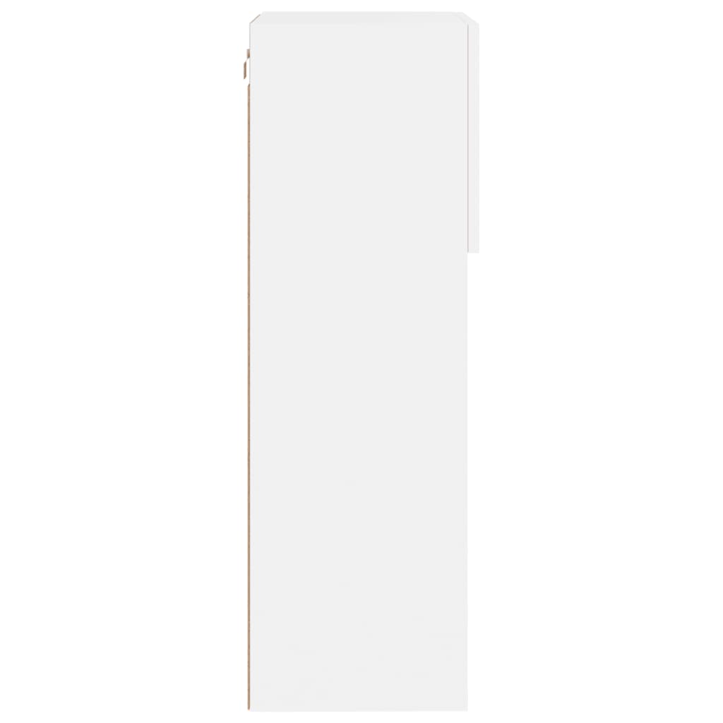 TV-Schrank mit LED-Leuchten Weiß 40,5x30x90 cm