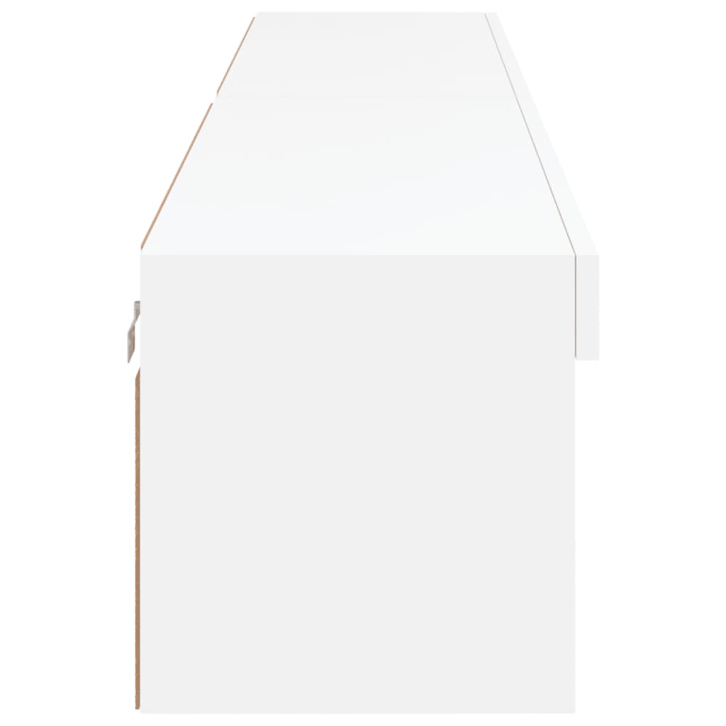 TV-Schränke mit LED-Leuchten 2 Stk. Weiß 100x30x30 cm