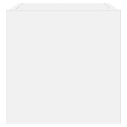 TV-Wandschrank mit LED-Leuchten Weiß 30,5x35x30 cm