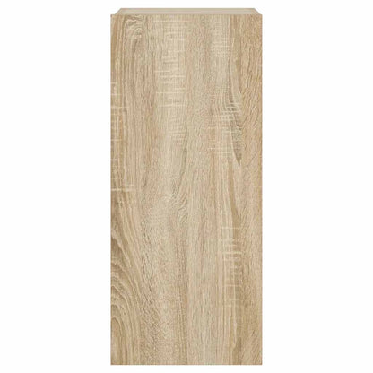 TV-Wandschrank mit LED-Leuchten Sonoma-Eiche 30,5x35x70 cm