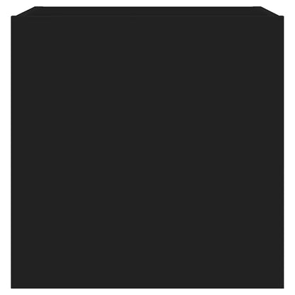 TV-Wandschrank mit LED-Leuchten Schwarz 40,5x35x40 cm