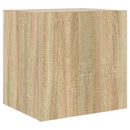 TV-Wandschrank mit LED-Leuchten Sonoma-Eiche 40,5x35x40 cm