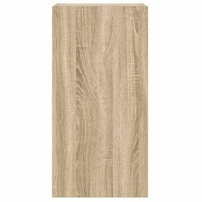 TV-Wandschrank mit LED-Leuchten Sonoma-Eiche 40,5x35x80 cm